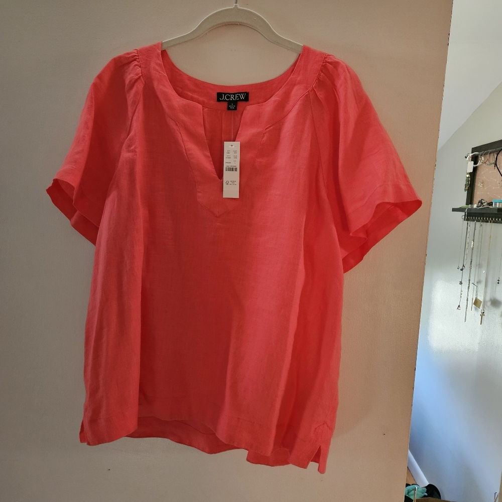 J. Crew Linen short sleeve shirt